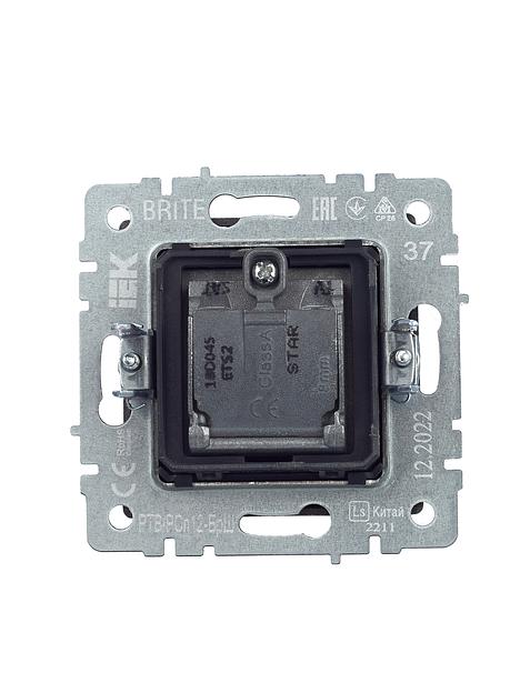 IEK BR-AF20-O-K37 BRITE Роз. двойная TV+SAT РТВ/РСп12-БрШ шамп. фото 4