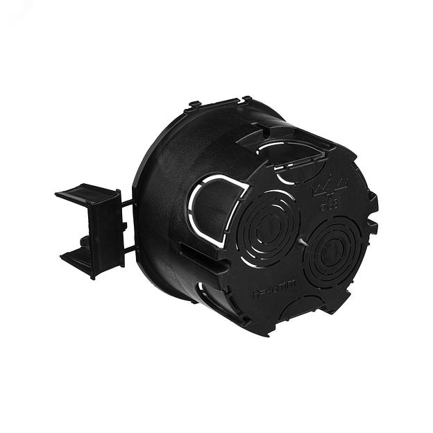 Dkc 59302 Подрозеточная коробка для сплошных стен, черная, под 2 модуля, без винтов фото 4