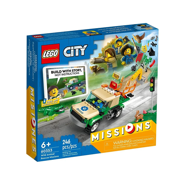 Конструктор LEGO City Missions Миссии спасения диких животных 60353 фото 1