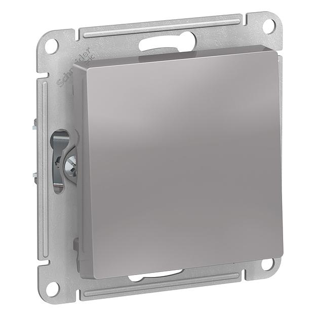 Systeme electric ATN000311 ATLASDESIGN 1-клавишный ВЫКЛЮЧАТЕЛЬ, сх.1, 10АХ, механизм, АЛЮМИНИЙ фото 1