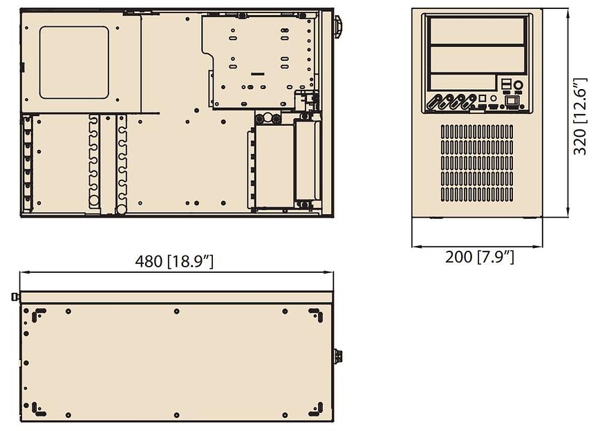 Компьютерный корпус IPC-7220-00C, ATX/mATX, 2 х 5.25", 1 х внешний 3.5", 1 х внутренний 3.5", 2 х USB 2.0, 2 х PS/2, без PSU фото 1