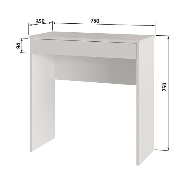 Стол письменный «Найс» исполнение 1 белый, опт фото 3