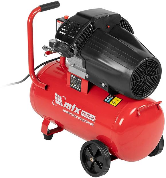 Компрессор поршневой MTX КК-2200/50 масляный 350л/мин 50л 2200Вт красный/черный фото 8
