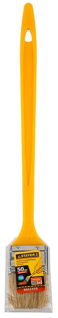 STAYER UNIVERSAL, 38 мм, 1,5″, щетина светлая натуральная, пластмассовая ручка, все виды ЛКМ, радиаторная кисть (0110-38) фото 3