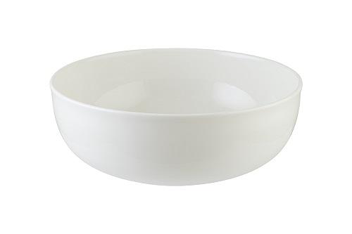 Салатник d=180 мм. 990 мл. h=58 мм. Белый, форма Нит /1/6/ фото 1