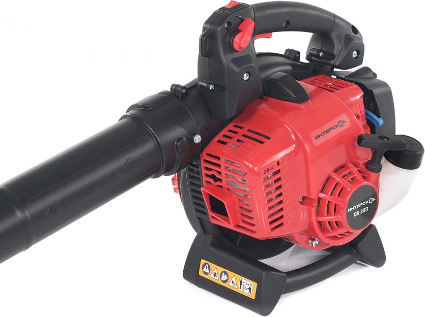 Воздуходувка-пылесос Интерскол ВБ 28П черный/красный фото 7