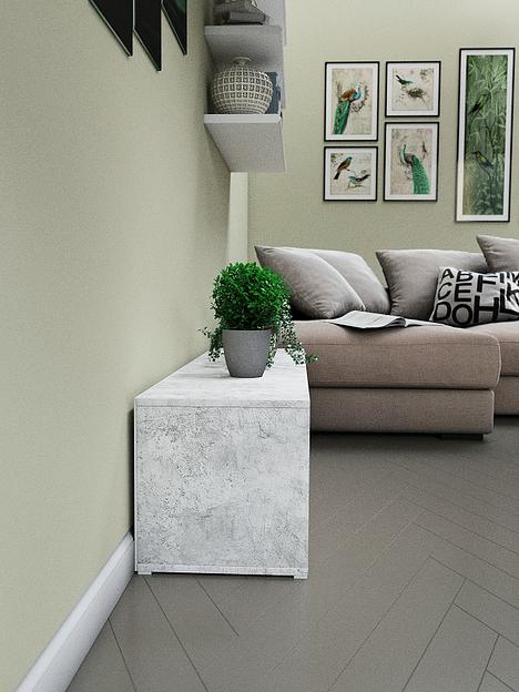 Стеллаж универсальный 4-секционный Wood&Stone «Малави» 320 цемент светлый 136×34.5×35.7 см фото 6