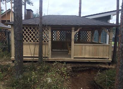 Беседка «Скандинавия» 6×4 м с Saunday Ref-730 фото 1