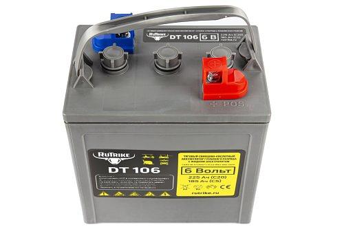 Тяговый WET аккумулятор Rutrike DT106 (T-105) 6V155A/H C3 фото 3