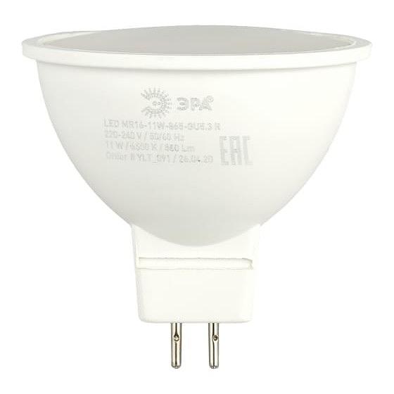 ЭРА Б0045347 Лампочка светодиодная ЭРА RED LINE LED MR16-11W-865-GU5.3 R GU5.3 11 Вт софит холодный дневной свет фото 1