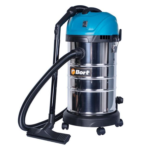 Строительный пылесос Bort BSS-1630-SmartAir 1600Вт (уборка: сухая/влажная) синий фото 1