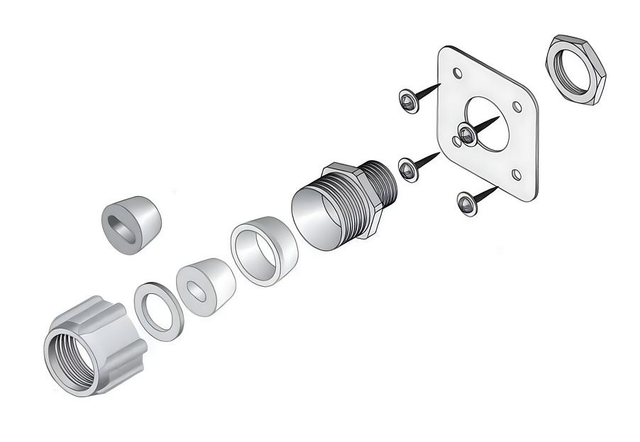 Устройство для ввода кабеля под теплоизоляцию LEK/U фото 2