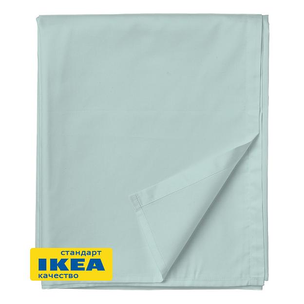 Простыня прямая ПЕЙСЛИ 240x260, морская волна, сатин, лиоцелл KL-50102013 фото 1