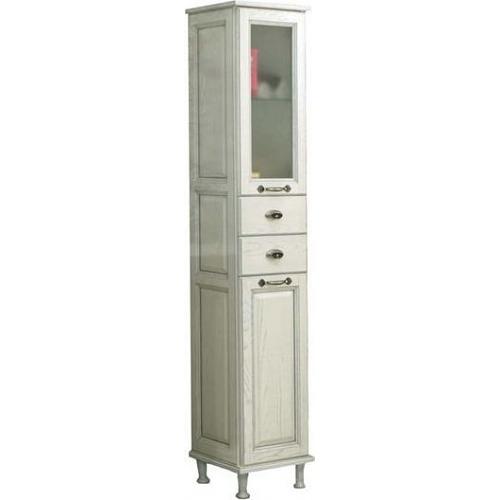 Шкаф-колонна АКВАТОН ЖЕРОНА правая, белое серебро фото 1