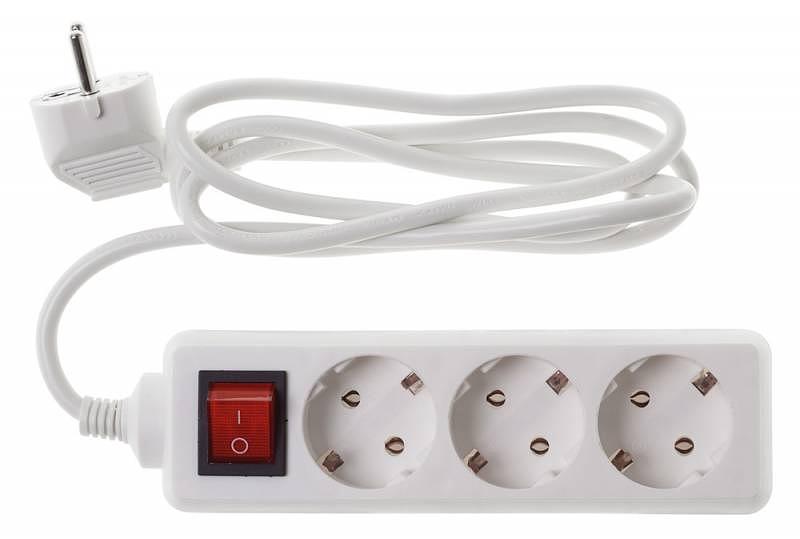 Сетевой удлинитель Buro BU-PS3.1/W 1.5м (3 розетки) белый (пакет ПЭ) фото 2