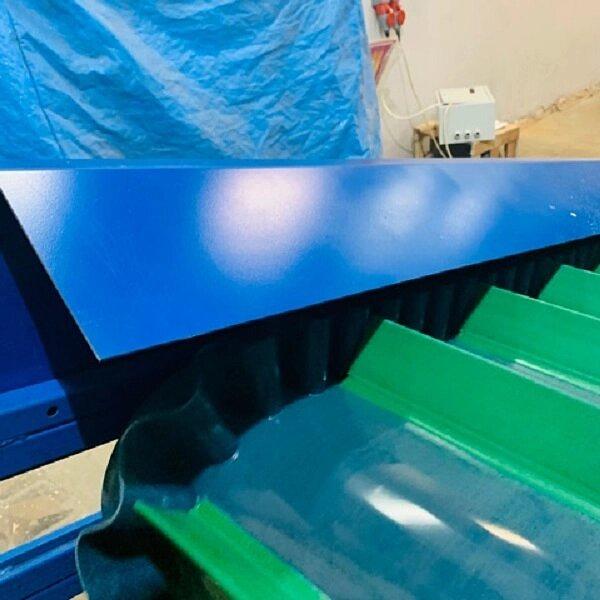 L-образный ленточный конвейер с защитными бортиками для сыпучих грузов фото 3