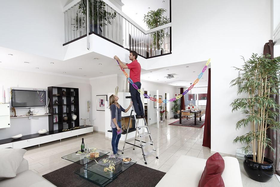 Стремянка Secury, 5 ступеней 100 мм, универсальная Multi-Grip полка фото 5