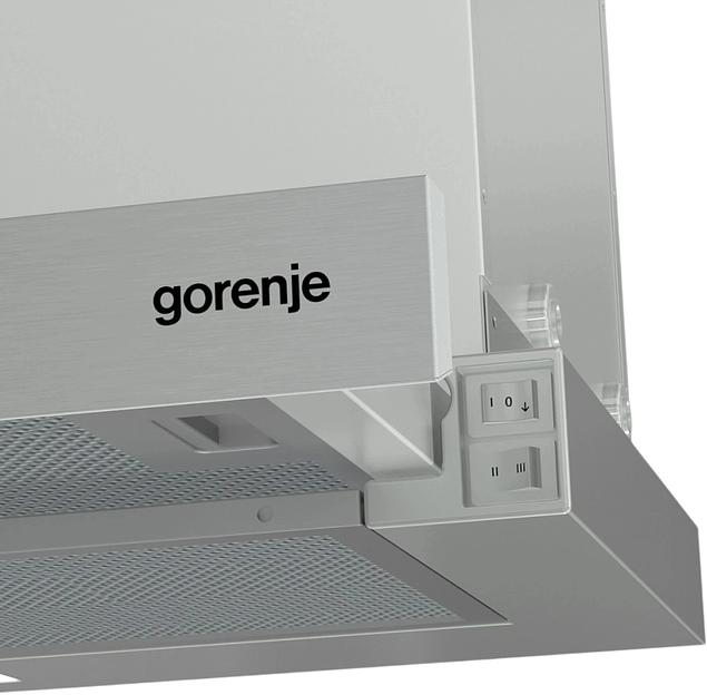 Вытяжка встраиваемая Gorenje TH60E5X черный управление: кнопочное (1 мотор) фото 5