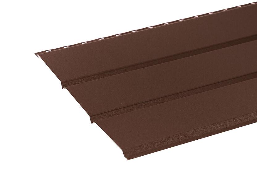 Металлический сайдинг «Гладкий тройной софит» цвет RAL 8017 Матовый «PREMIUM» фото 1