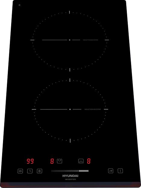 Индукционная варочная поверхность Hyundai HHI 3751 BG черный фото 3