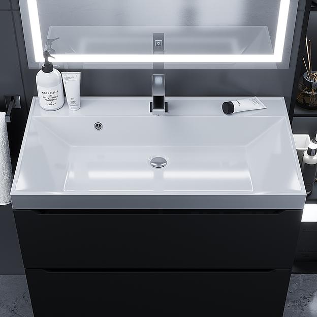 Раковина для ванной комнаты Uperwood Classic 80 см, прямоугольная фото 2