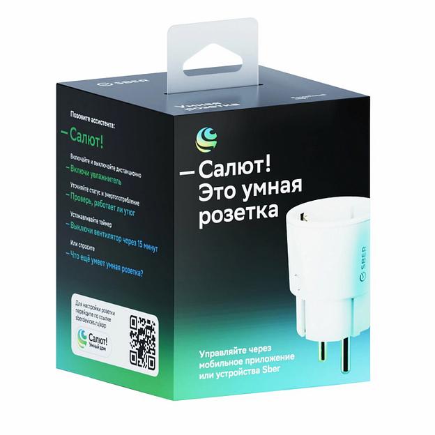 Умная розетка СБЕР/SBER: WiFi/Управление голосом (SBDV-00123W) фото 4