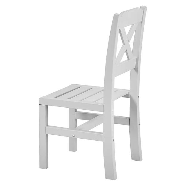  Деревянный стул кухонный со спинкой Больмен, Светло-серый, опт фото 3