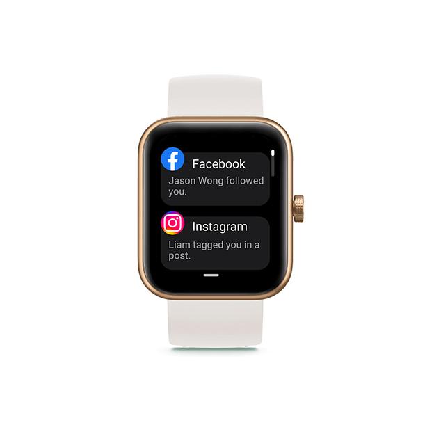 Смарт часы  70Mai  Maimo WT2105  Сенсорный экран 1 69" TFT-LCD Белый силиконовый ремешок  Rose Gold фото 2