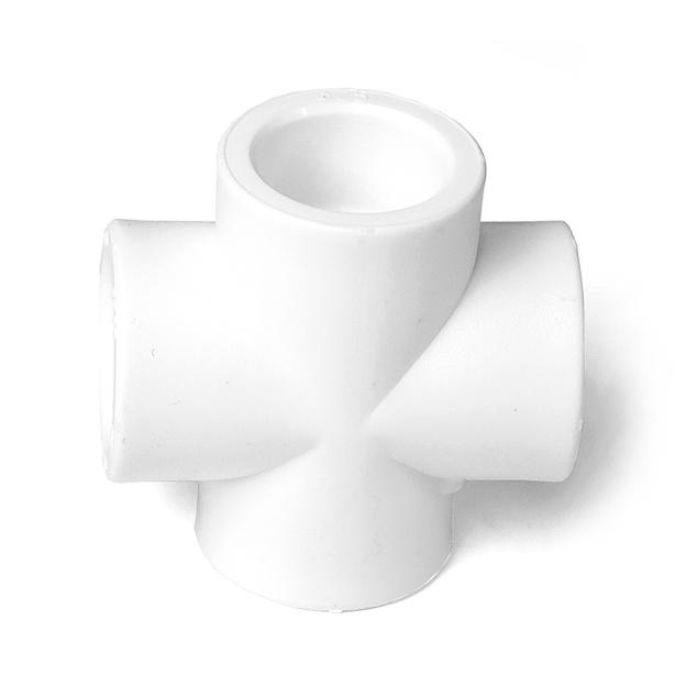 Крестовина 25 полипропиленовая PPR белая фото 2