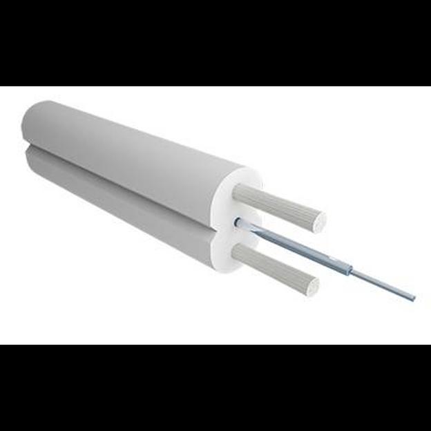 Кабель оптический Alpha Mile Flex FTTx, 1 волокно, белый фото 1