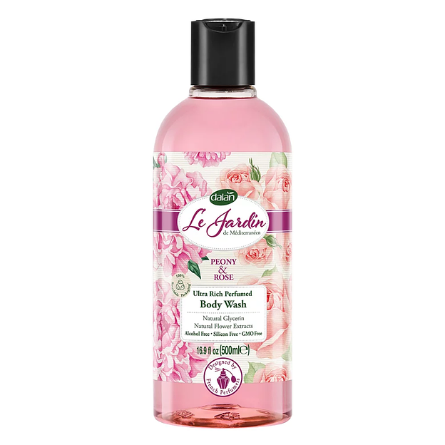 Гель для душа Dalan «Le Jardin» пион и роза 500 мл ОПТ фото 1