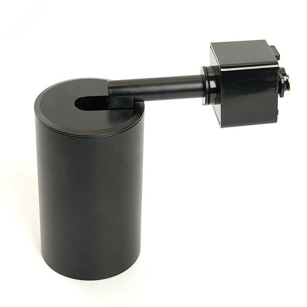 Светильник трековый на шинопровод ДПО GU10 без лампы IP40 черный фото 3