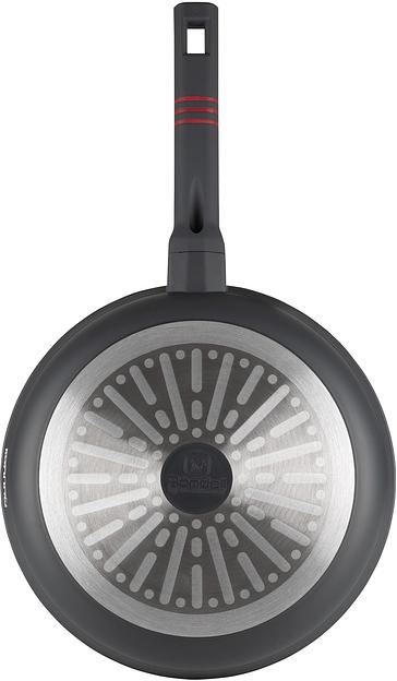 Сковорода Rondell Stripes RDA-1614 круглая 28см покрытие: Xylan Plus ручка несъемная (без крышки) серый фото 3