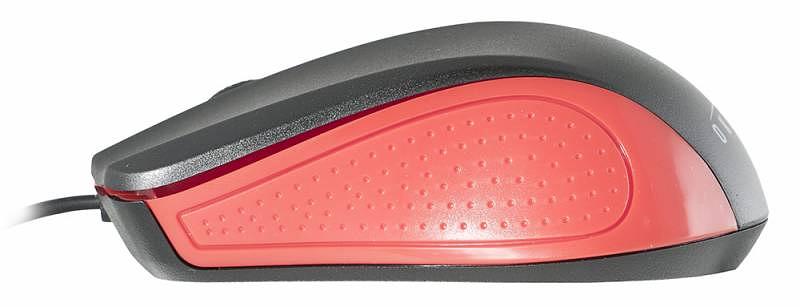 Мышь Оклик 225M черный/красный оптическая (1200dpi) USB (2but) фото 4