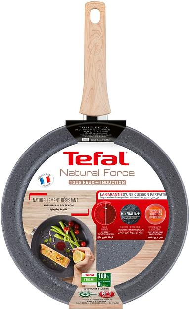 Сковорода Tefal Natural Force G2660772 круглая 30см покрытие: Mineralia+ non-stick ручка несъемная (без крышки) серый (2100118266) фото 7
