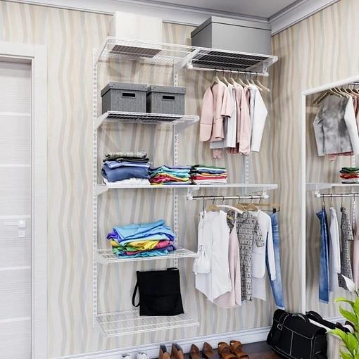 Система хранения «Универсальная маленькая гардеробная белая 350» фото 1