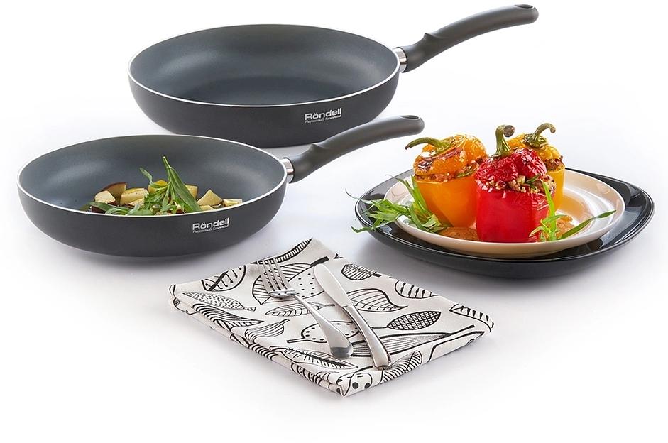 Сковорода Rondell Drive RDA-884 круглая 24см покрытие: Xylan Plus ручка несъемная (без крышки) серый фото 7