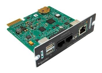 Карта управления ИБП третьего поколения с мониторингом параметров окружающей среды APC by Schneider Electric AP9641 фото 3