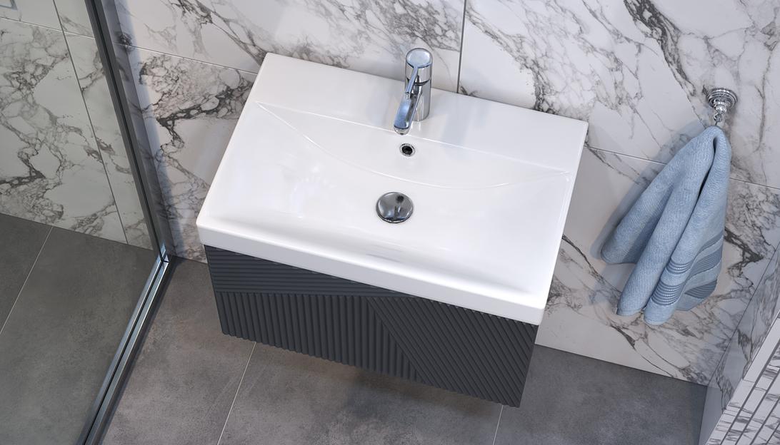 Тумба подвесная «EDGE» графит ОПТ  фото 5