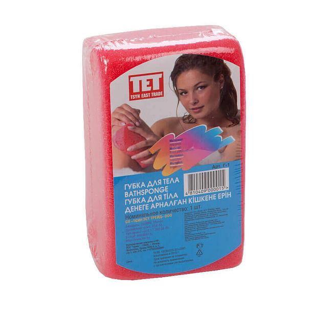Tet тет губка для тела (прямоугольная) 150х90х50 mm фото 1