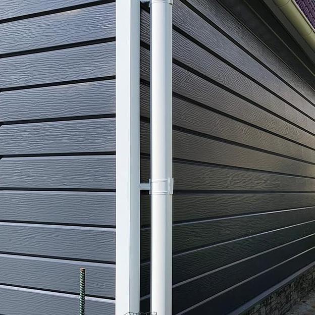 Металлический сайдинг «Евробрус с тиснением» цвет RAL 7024 фото 7