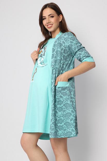 Комплект Style Magro для беременных и кормящих мам «Аист», мятный, опт фото 5