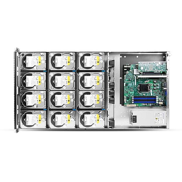 RM14500H01*13640 1U,12BAY HDD,W/REAR WINDOW+MINI SAS CABLE,SINGLE(CHENBRO,SR/SK),REV."A01" фото 3