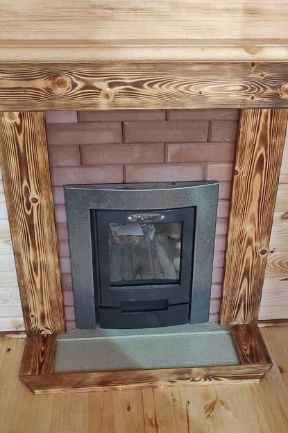 Обклад портала банной печи кирпичом фото 1