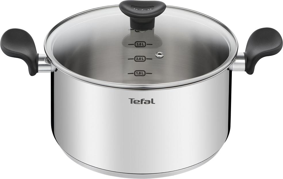 Кастрюля Tefal Primary E3084674 5.2л. d=24см (с крышкой) стальной (2100120958) фото 1
