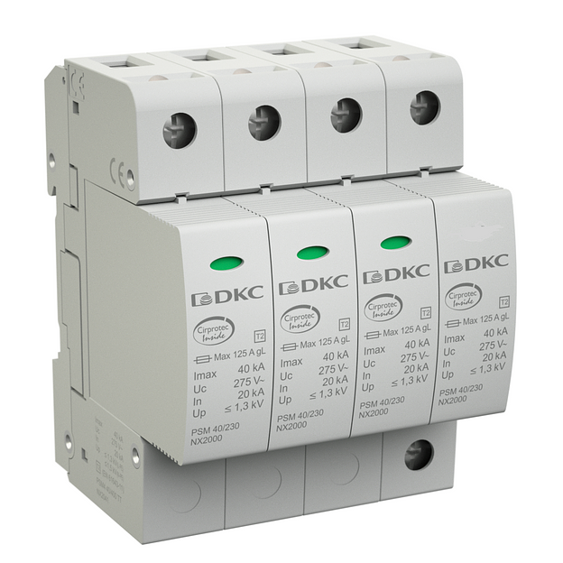 УЗИП, класс II, 3-полюсный, L1-L2-L3-PEN фото 1