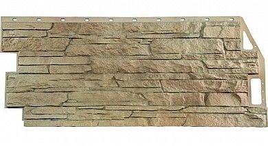 Фасадная панель FineBer Скала песочный 1094x459 мм фото 1