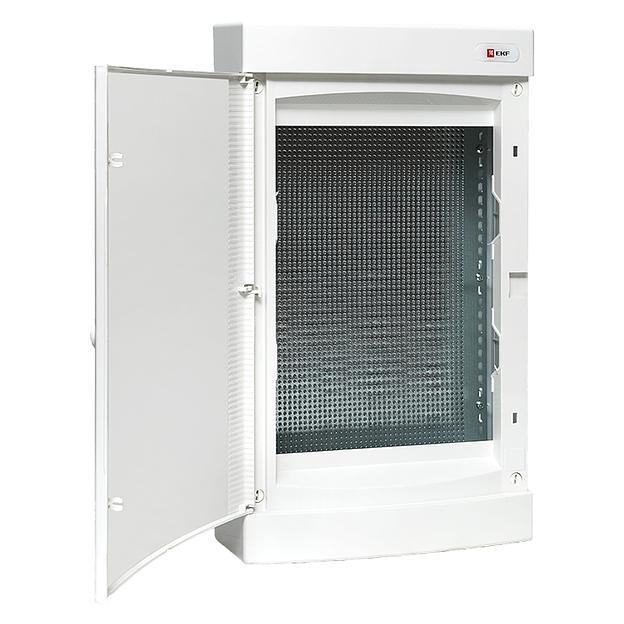 EKF ux-3m-nw Щит слаботочный навесной "Unix" белая дверь 3 габарит 485x287x112 IP40 фото 4