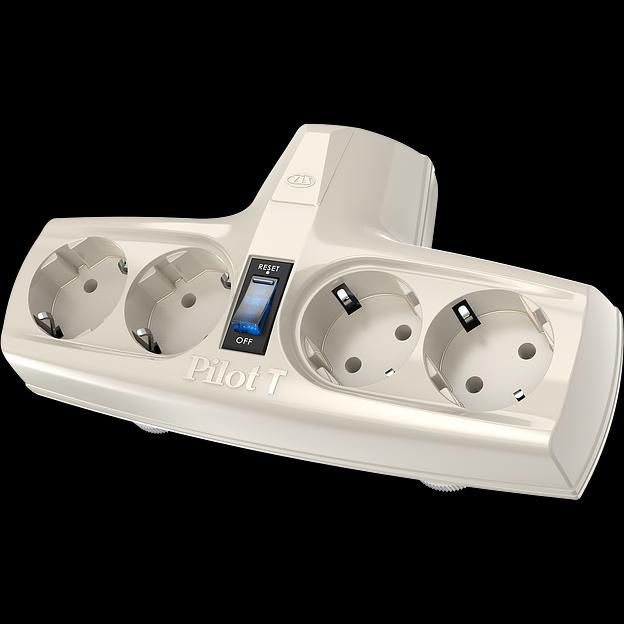 Разветвитель ZIS Pilot T, 4 розетки (евро с заземлением) ZIS Pilot T (4 розетки) фото 2