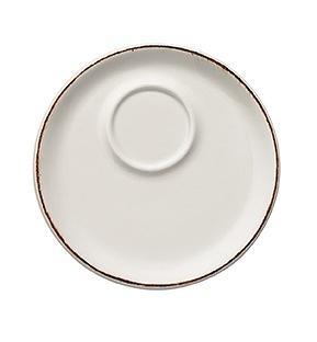 Блюдце d=120 мм. Ретро коричневый край (чашка 70654), форма Банкет /1/6/ фото 1